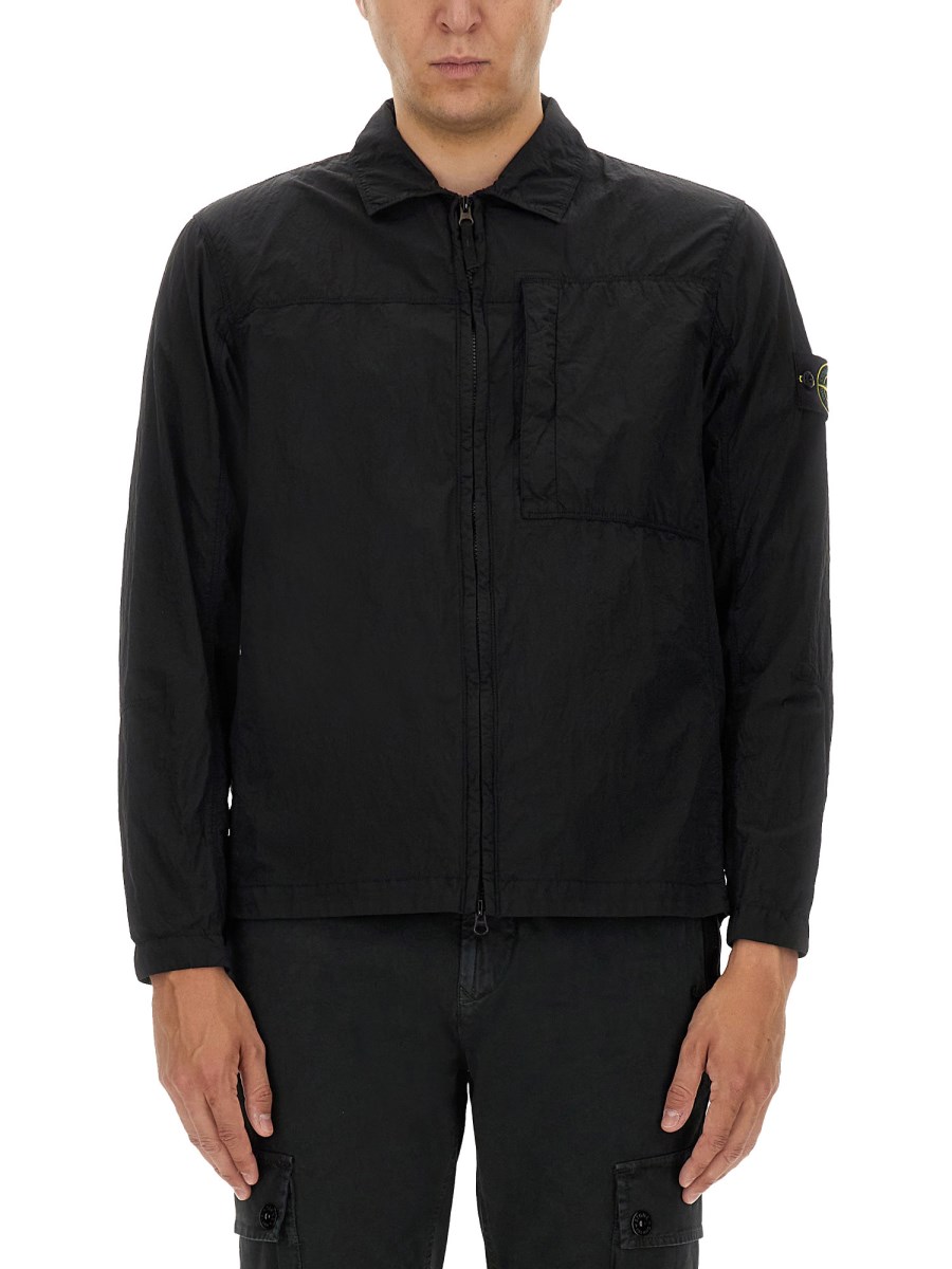 STONE ISLAND GIACCA CAMICIA IN NYLON