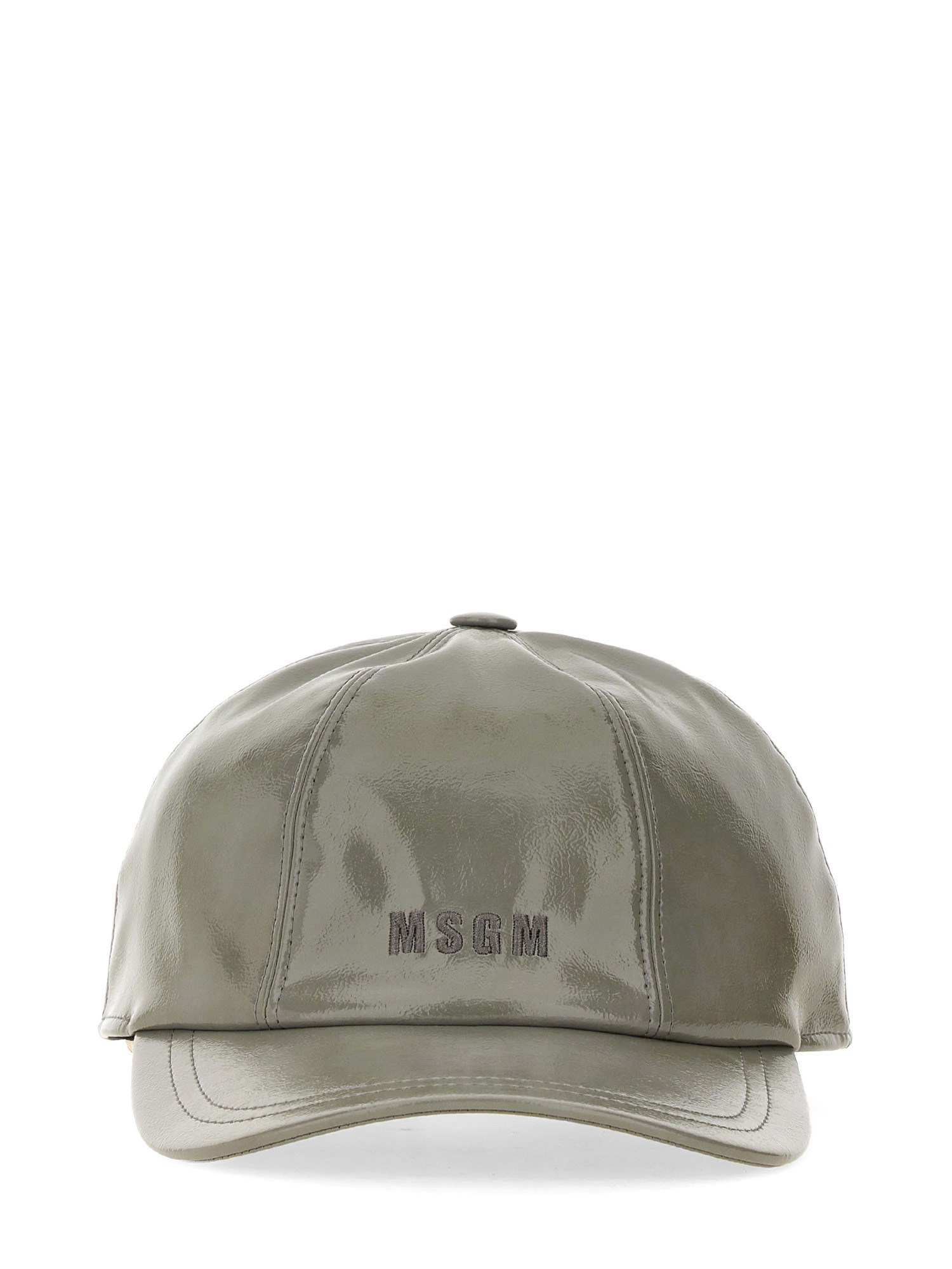 Msgm Baseball Cap With Stylish Curved Brim In Dove