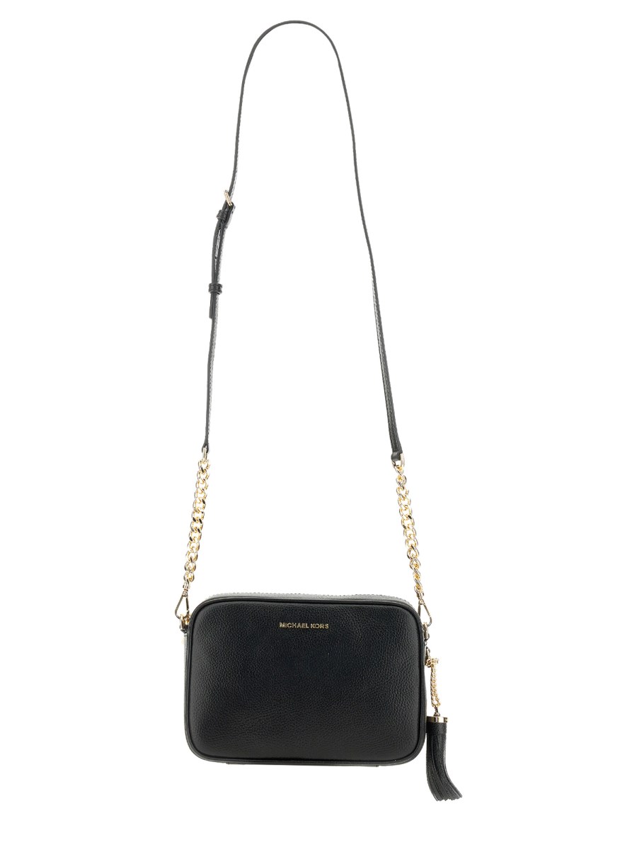 MICHAEL BY MICHAEL KORS BORSA A TRACOLLA "GINNY" IN PELLE MARTELLATA