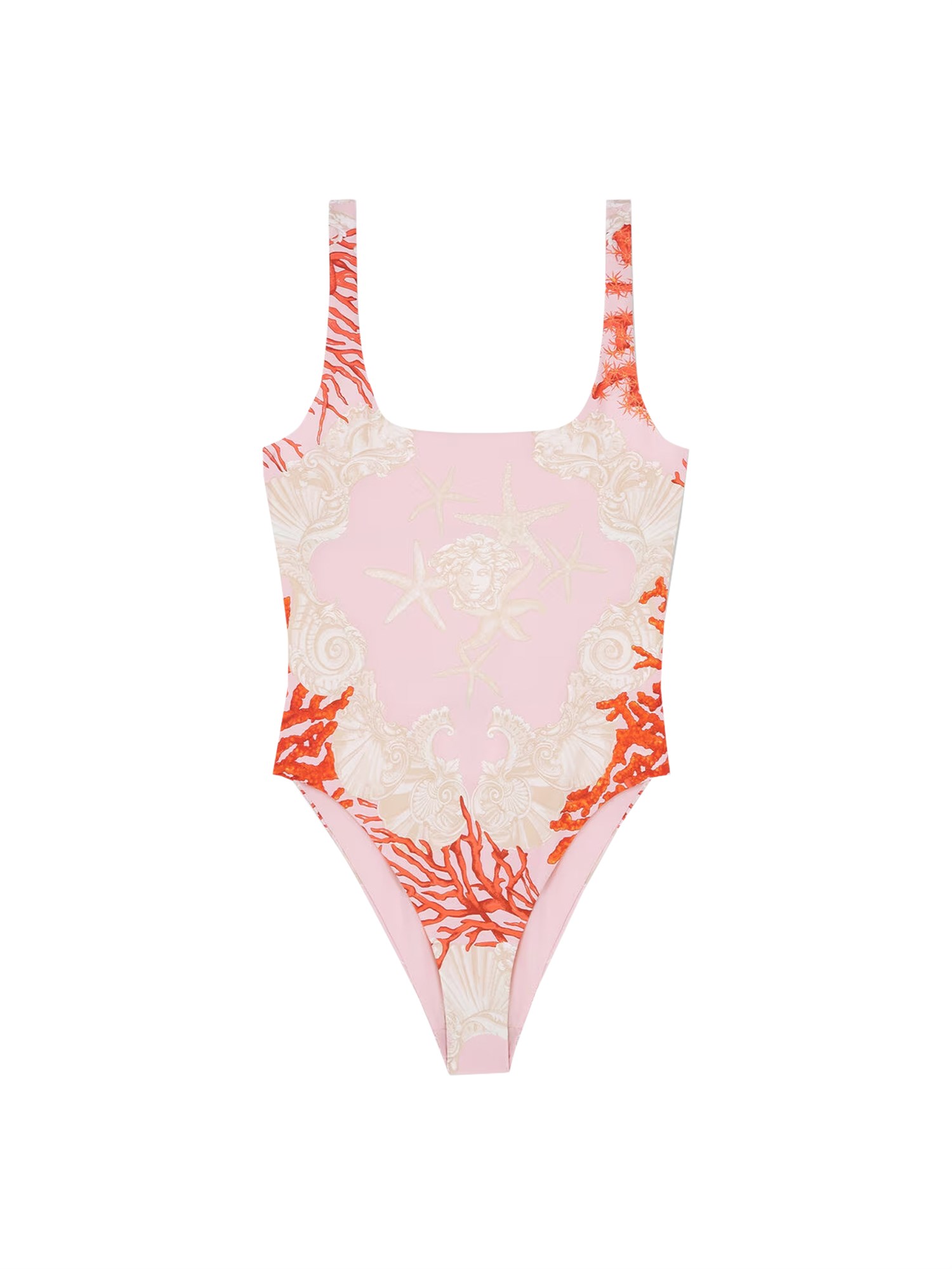 Shop Versace Sea Baroque One-piece Swimsuit In Multicolour