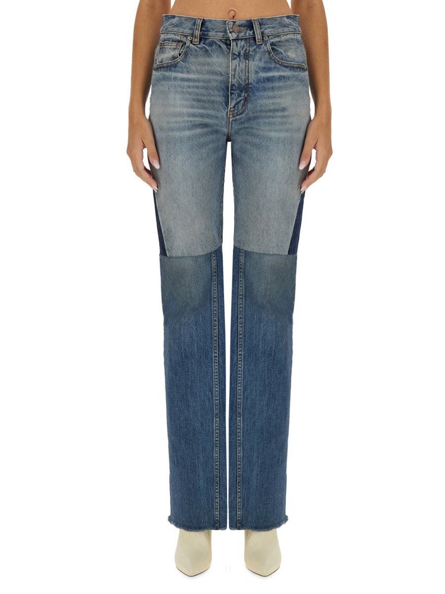 CHLOE&#39; JEANS IN DENIM PATCHWORK