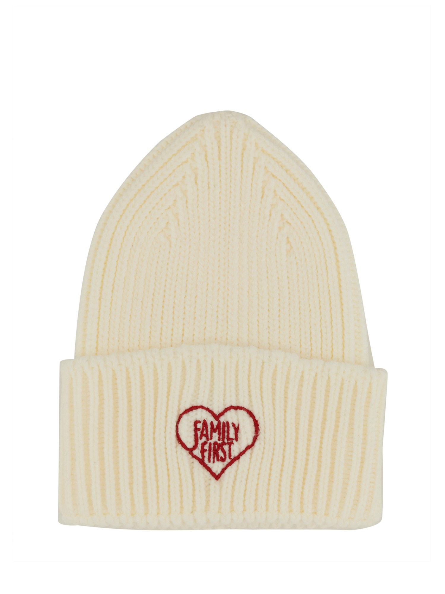 Shop Family First Beanie Hat "heart" In White