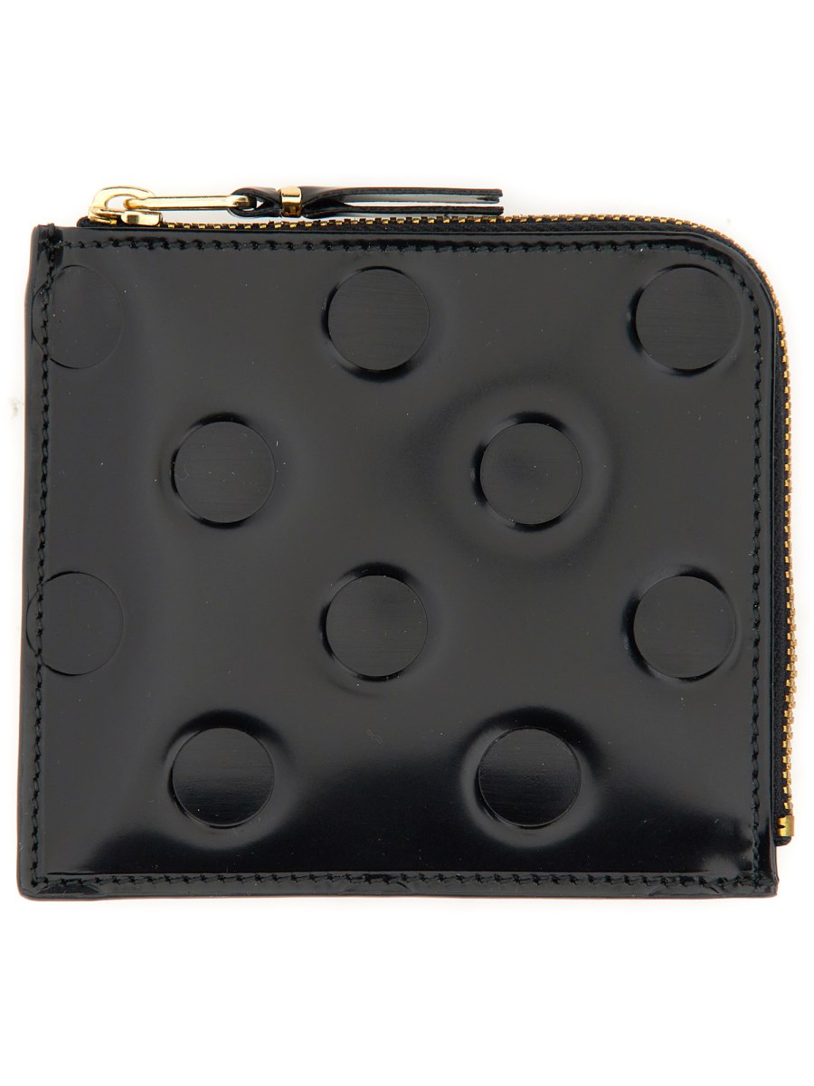 COMME DES GARCONS WALLET PORTAFOGLIO IN PELLE CON ZIP