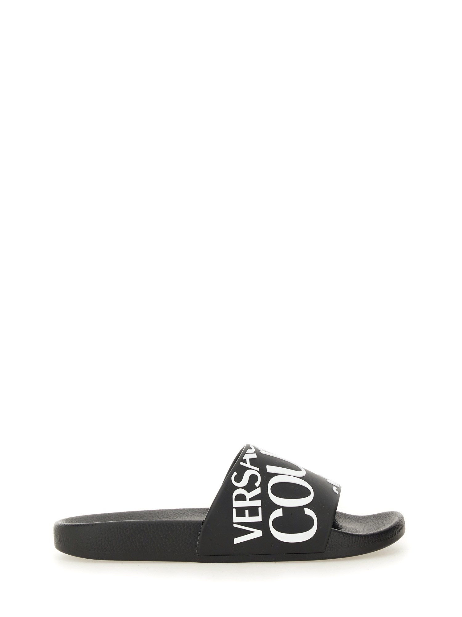 Shop Versace Jeans Couture Slide Sandal "shelly" In Black