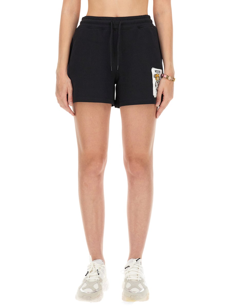 MOSCHINO SHORTS IN FELPA