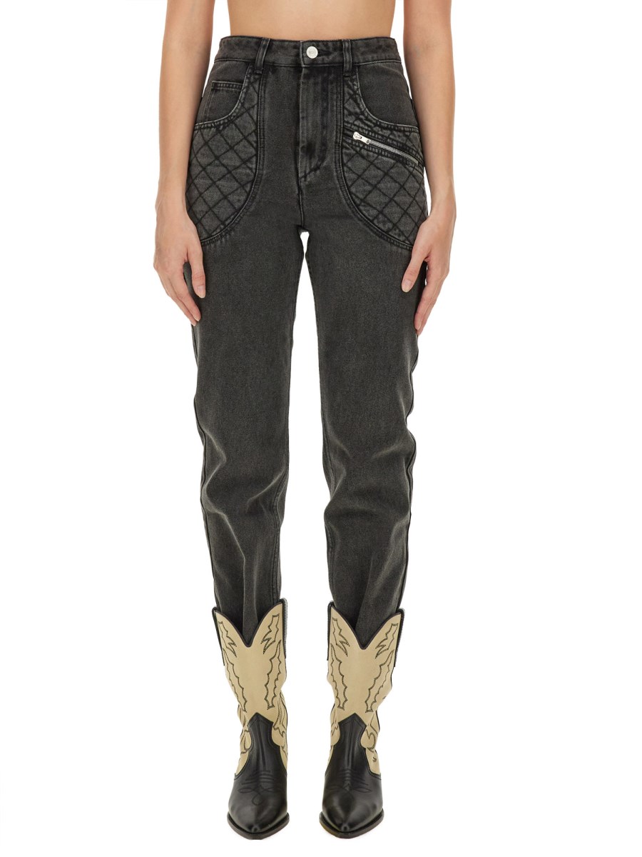 ISABEL MARANT JEANS CASANDRE IN DENIM DI COTONE