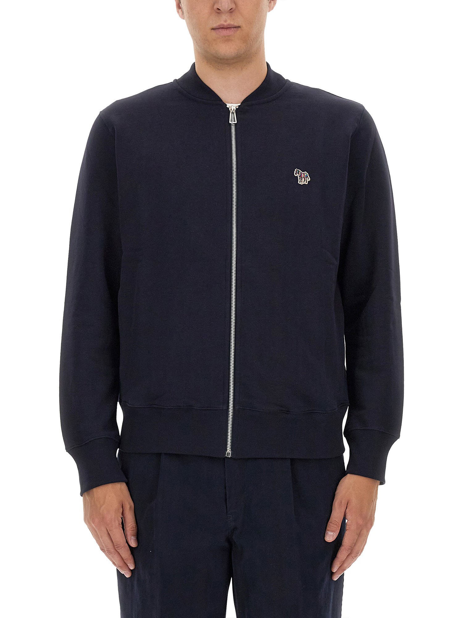Ps By Paul Smith Zip Sweatshirt. In Blue