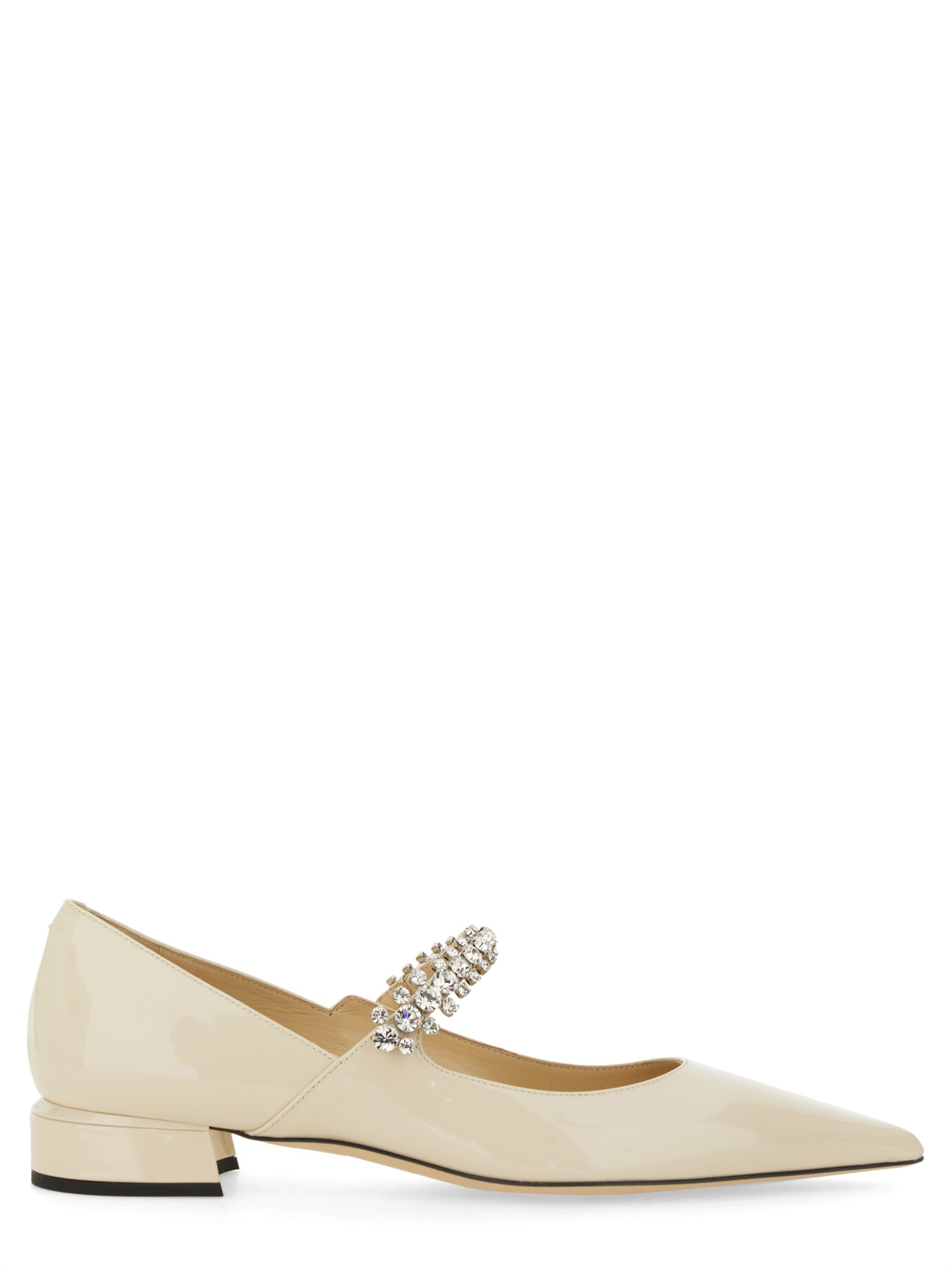 Shop Jimmy Choo Sandal "bing Pump Flat" In Ivory