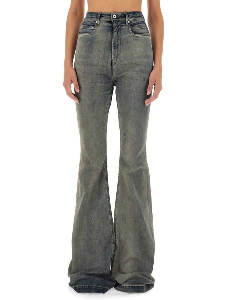 RICK OWENS DRKSHDW PANTALONE IN DENIM