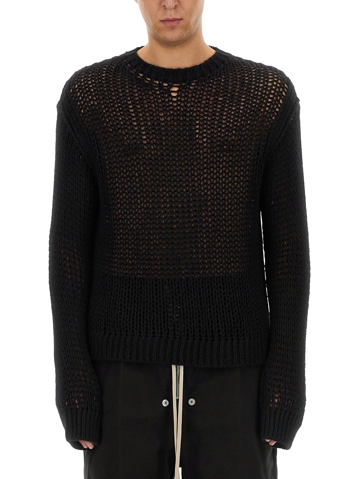 Shop Rick Owens Perforated Mesh In Black