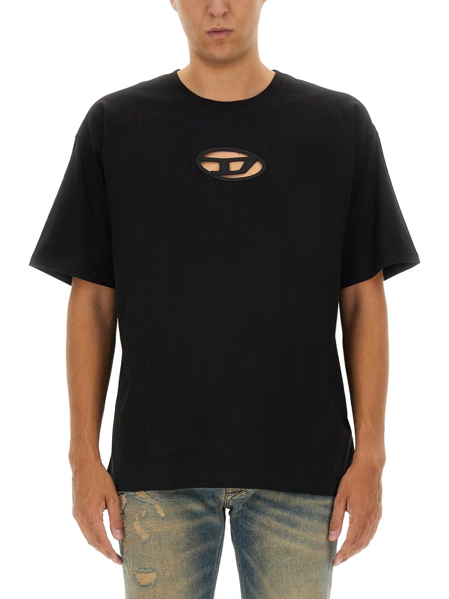 DIESEL T-SHIRT T-BOXT-OD IN JERSEY DI COTONE