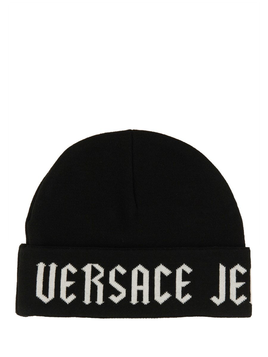 VERSACE JEANS COUTURE CAPPELLO BEANIE IN MAGLIA