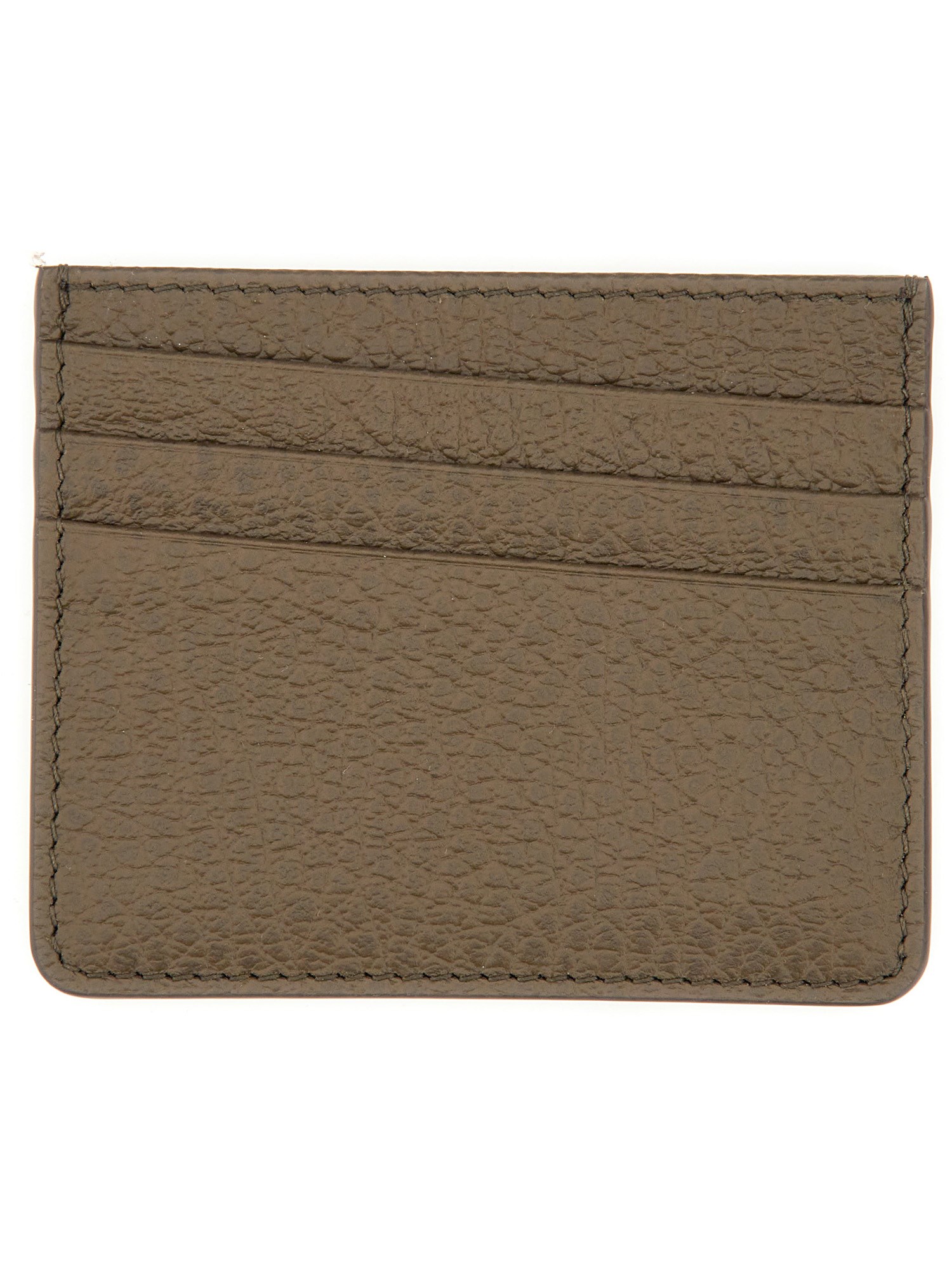 Shop Maison Margiela Four Stitches Card Holder In Brown