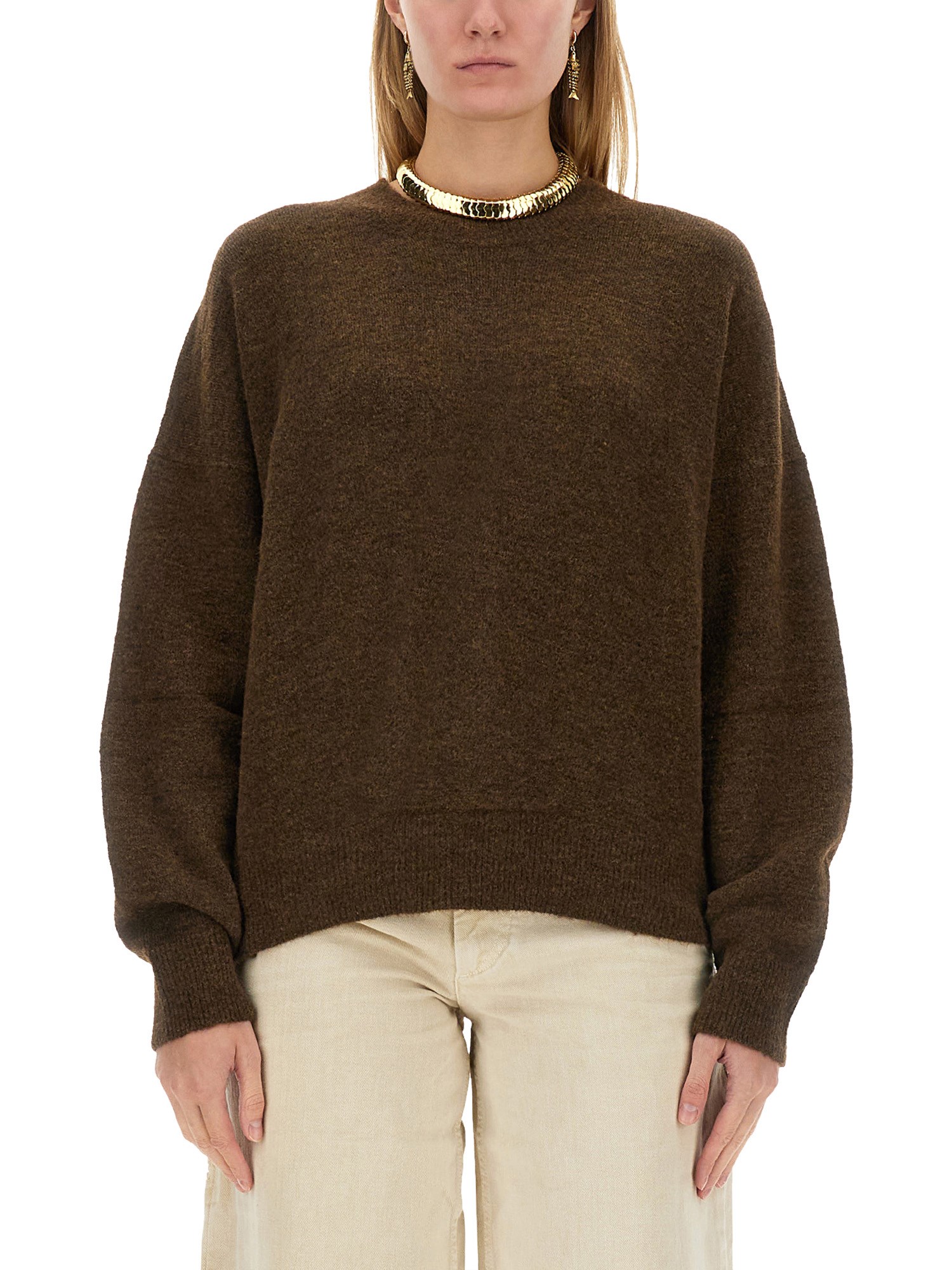 Shop Isabel Marant "kingston" Jersey In Bronze