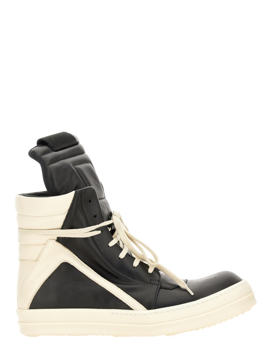 RICK OWENS SNEAKER GEOBASKET IN PELLE