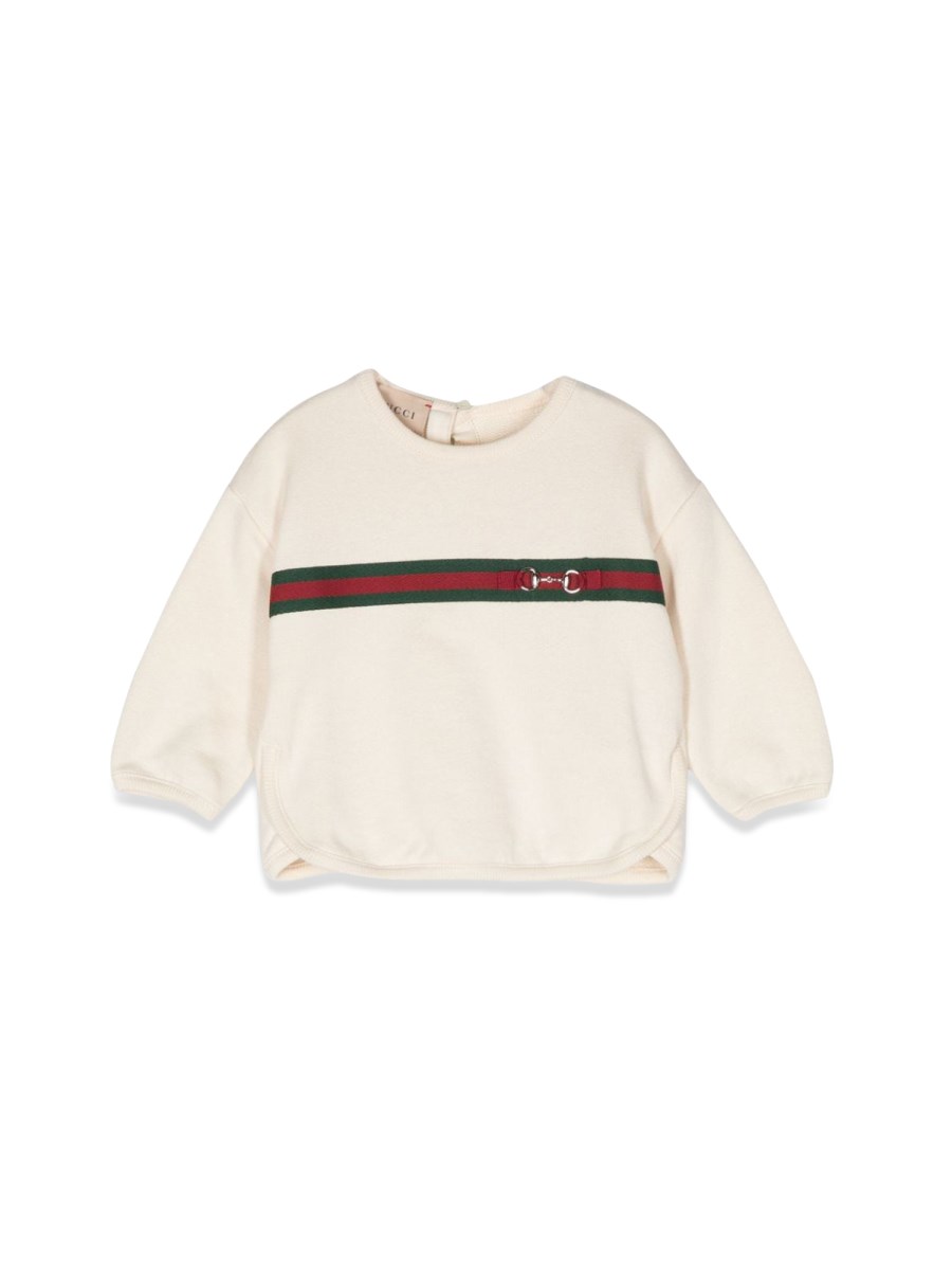 b sweatshirt felted cotton j/ white/mix