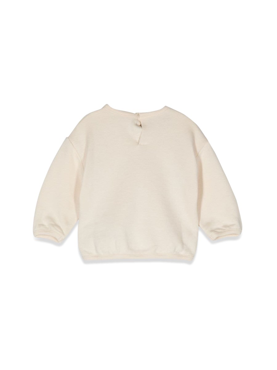 b sweatshirt felted cotton j/ white/mix