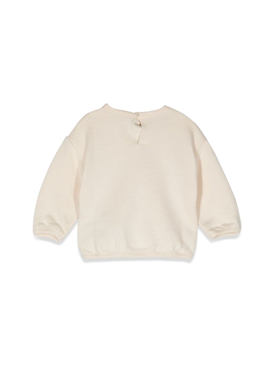 b sweatshirt felted cotton j/ white/mix