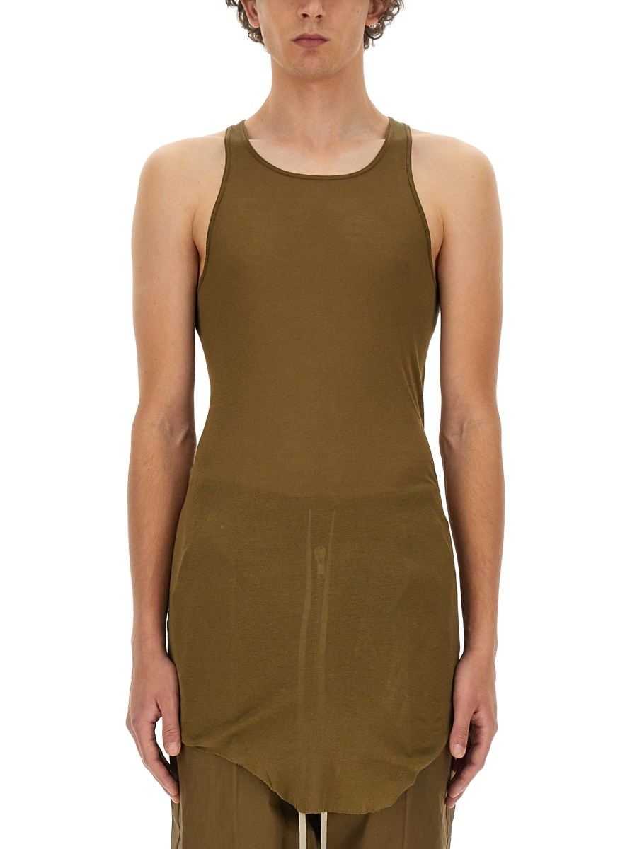 RICK OWENS TANK TOP IN COTONE