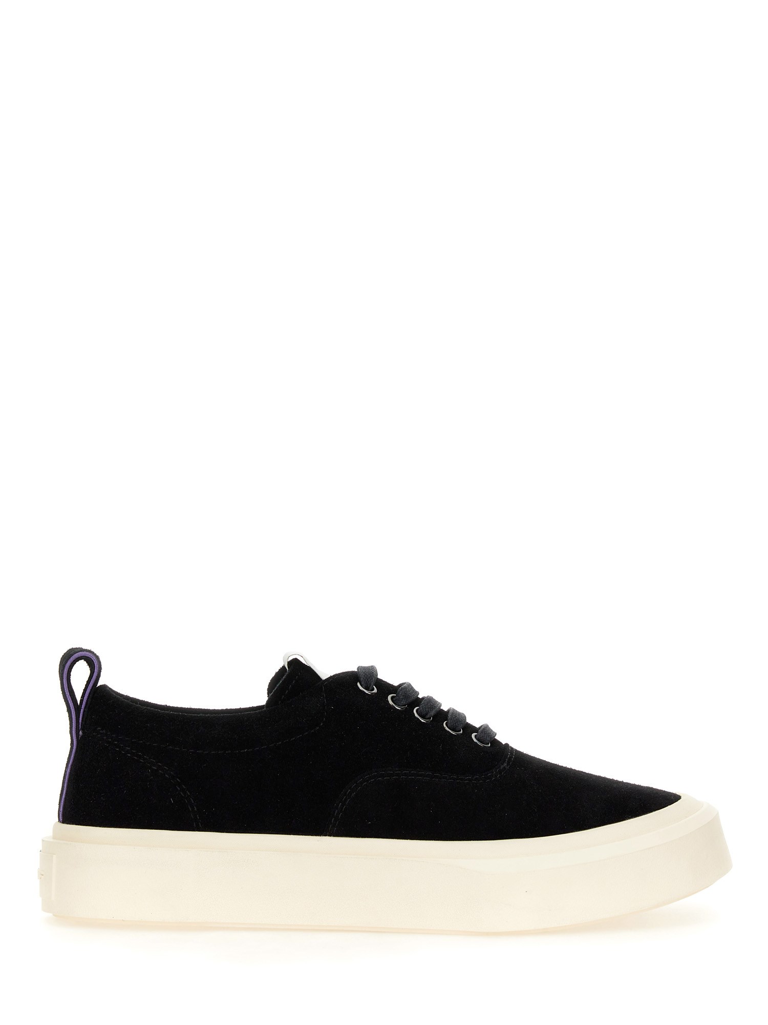 Eytys Suede Upper Rubber Sole Pull Tab Sneaker In Multi