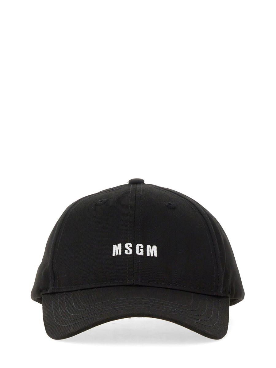 MSGM CAPPELLO DA BASEBALL CON LOGO IN COTONE