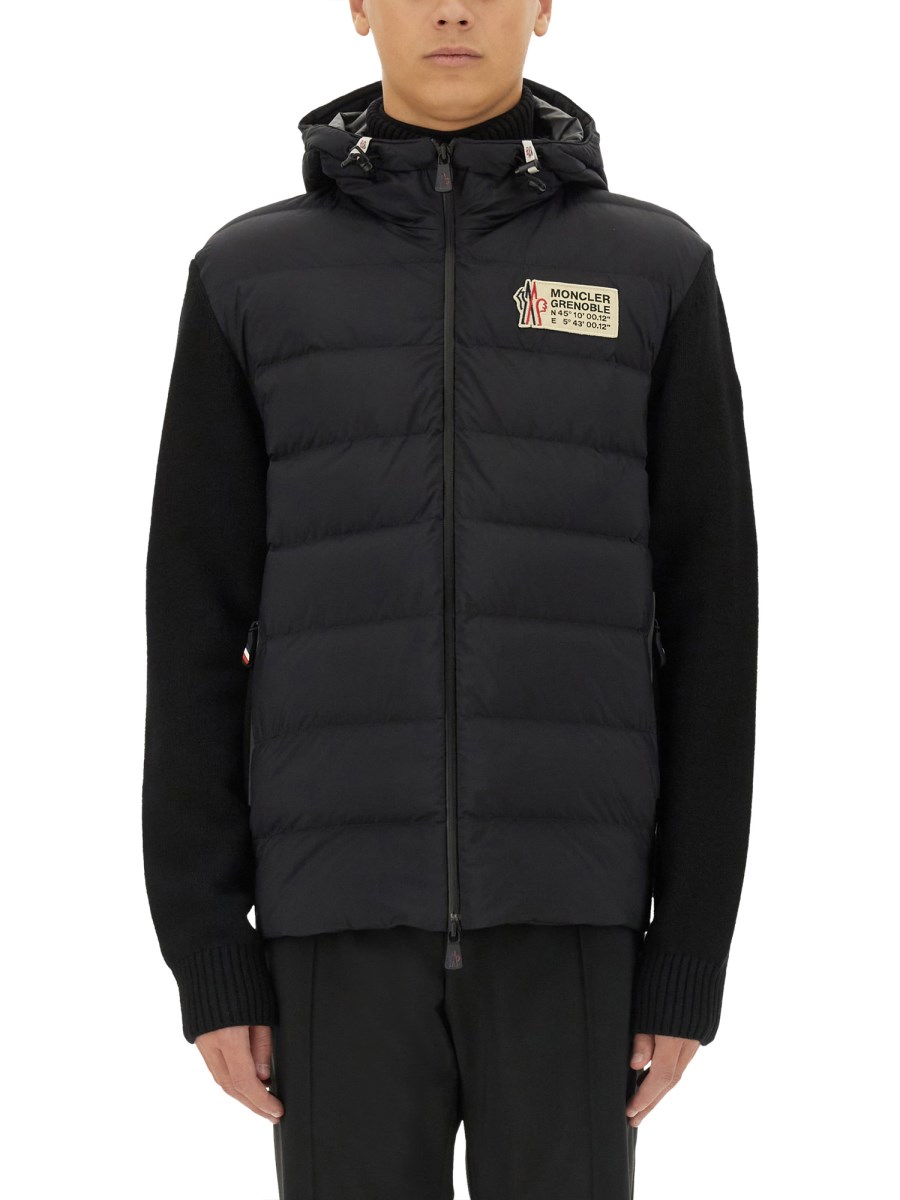 MONCLER GRENOBLE CARDIGAN CON LOGO