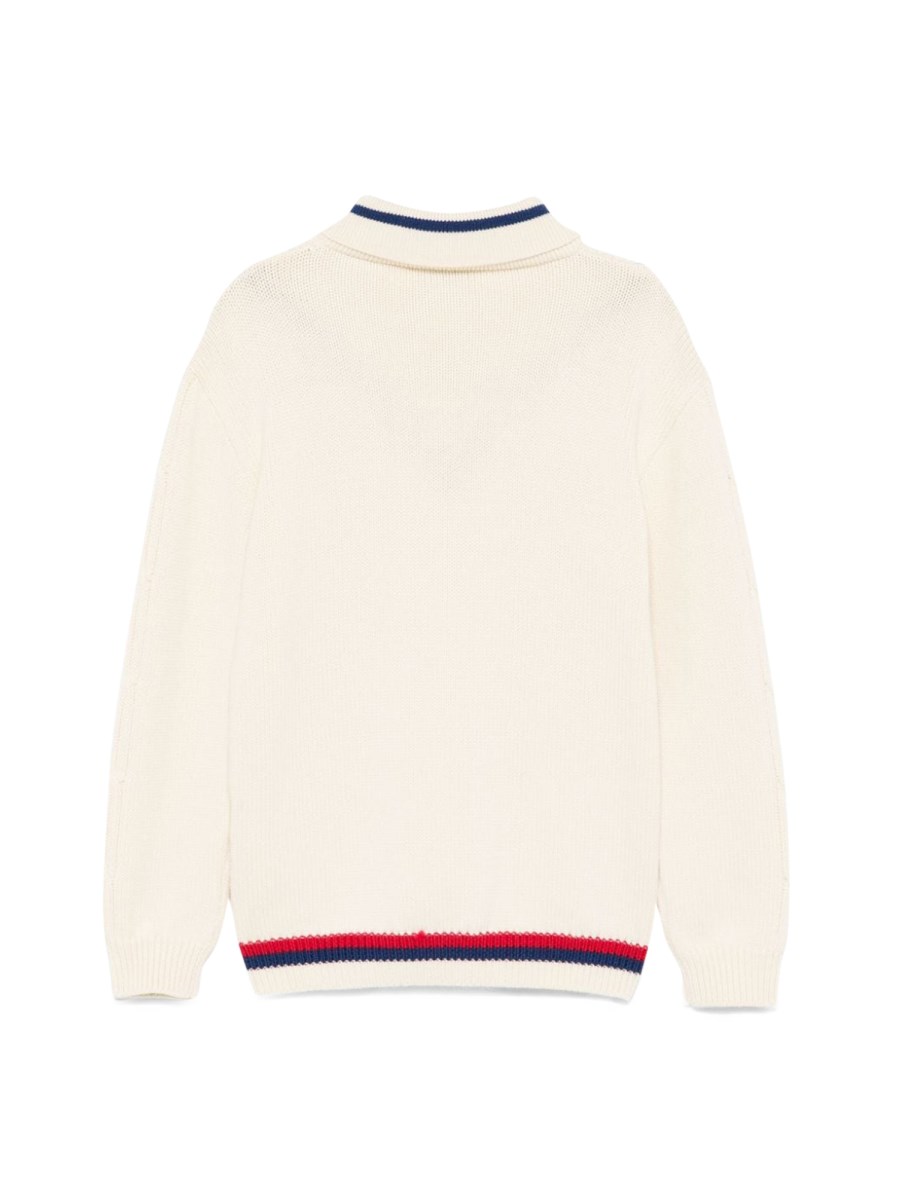 j l/s polo neck wo cable and/ white/blue/red