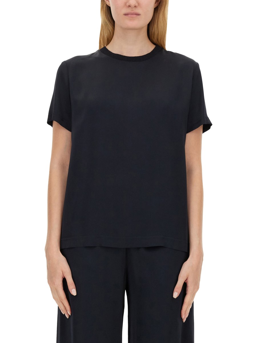 FABIANA FILIPPI T-SHIRT IN SATIN