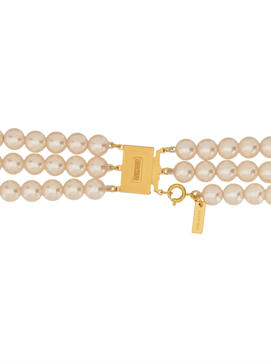 MOSCHINO - NECKLACE WITH PEARLS - Eleonora Bonucci