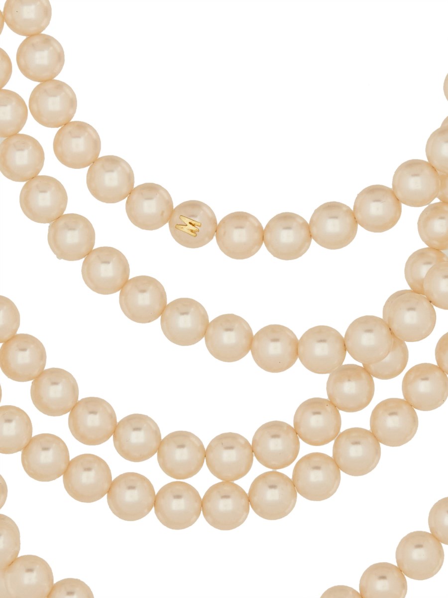 MOSCHINO - NECKLACE WITH PEARLS - Eleonora Bonucci