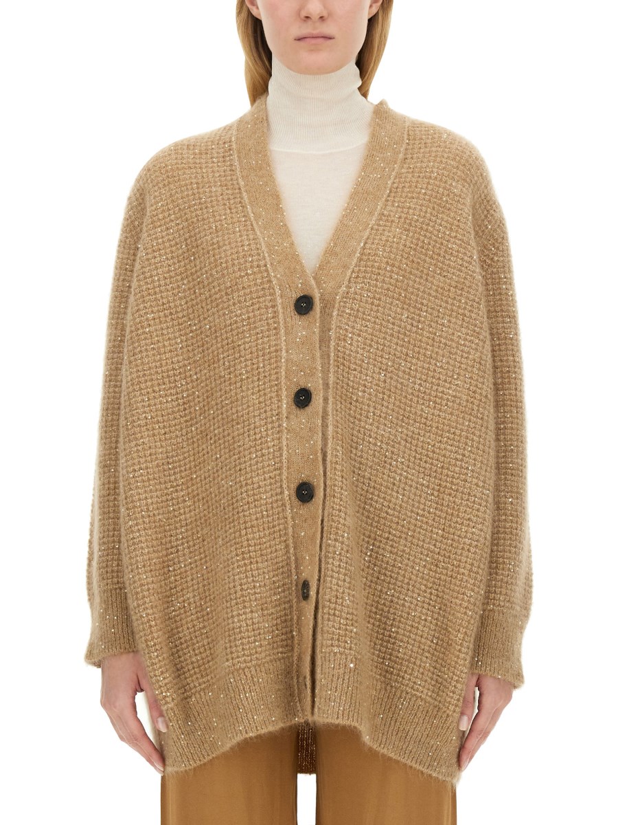 FABIANA FILIPPI CARDIGAN IN LANA CON BOTTONI