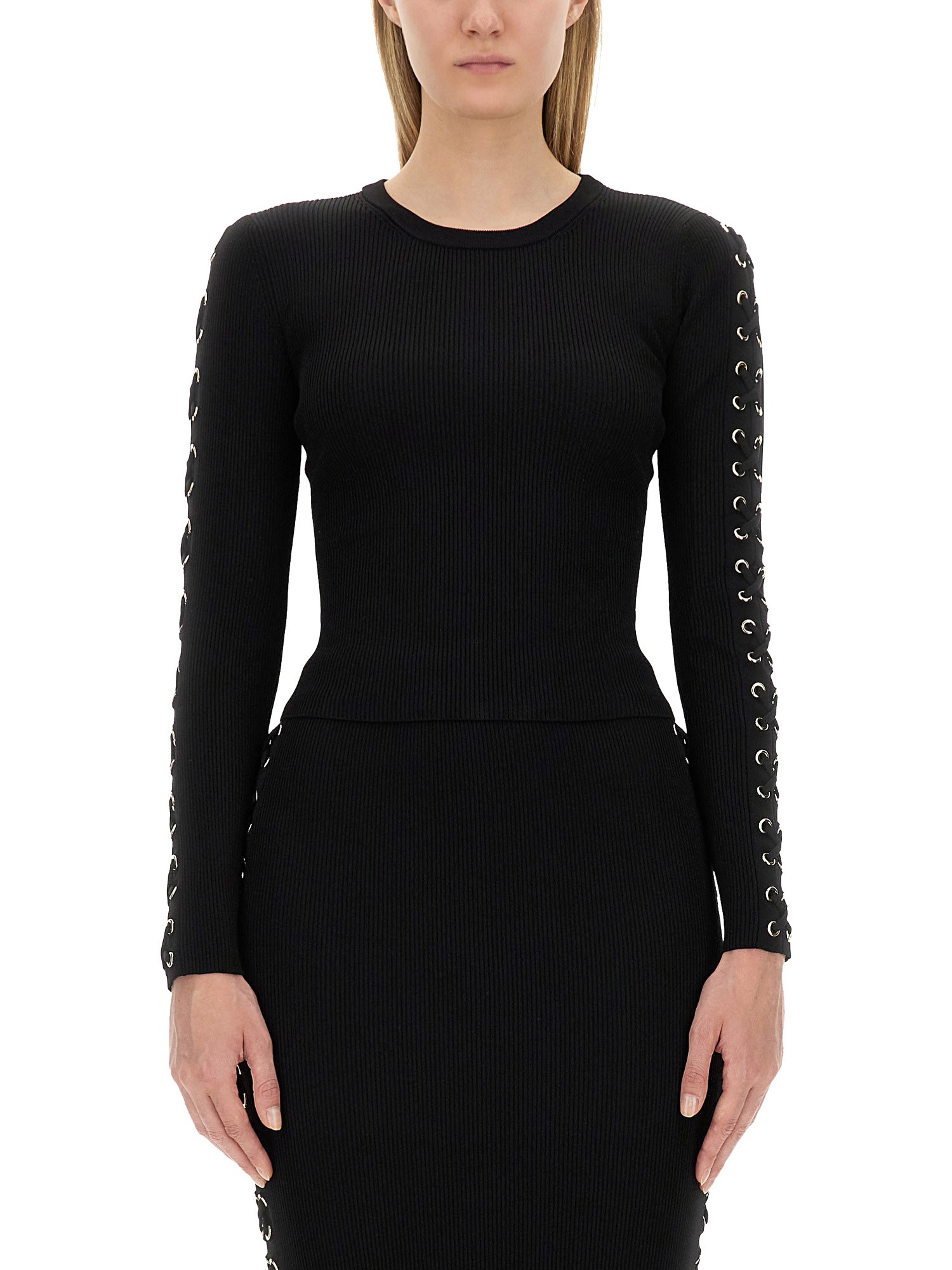 Shop Michael Michael Kors Viscose Jersey In Black