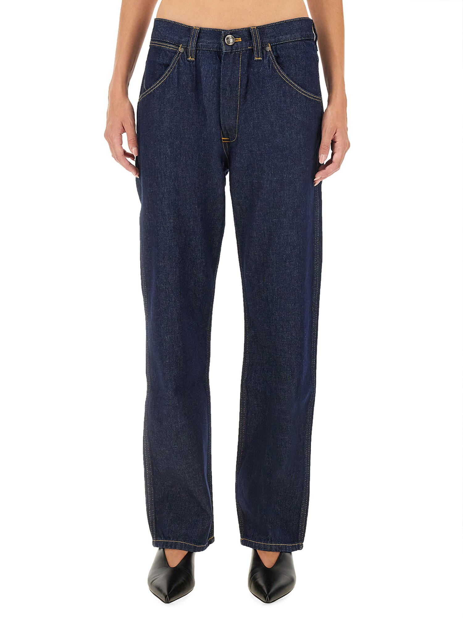 Shop Vivienne Westwood Jeans "ranch" In Denim