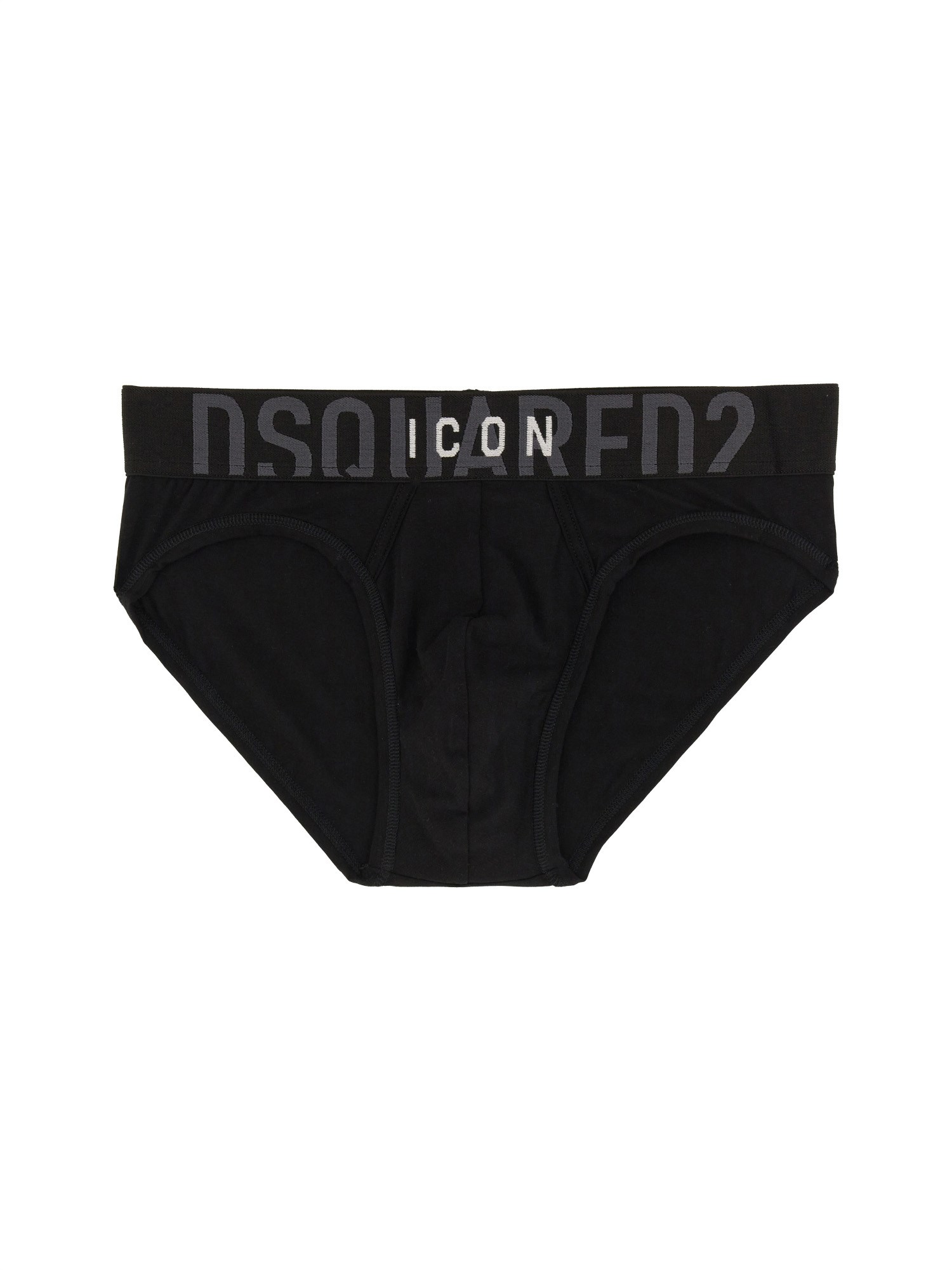 Shop Dsquared2 Briefs With Logo In Black