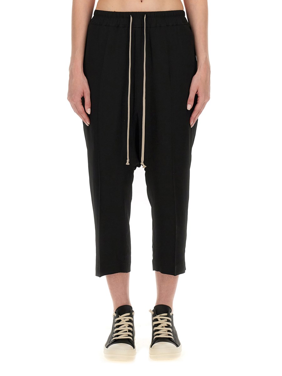 RICK OWENS PANTALONE CROPPED IN ACETATO