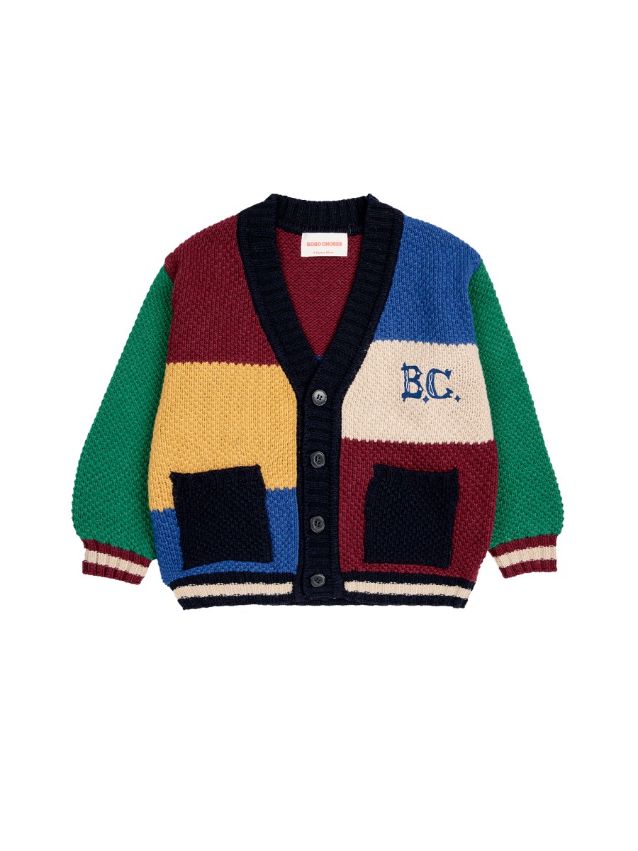 b.c vintage color block cardigan