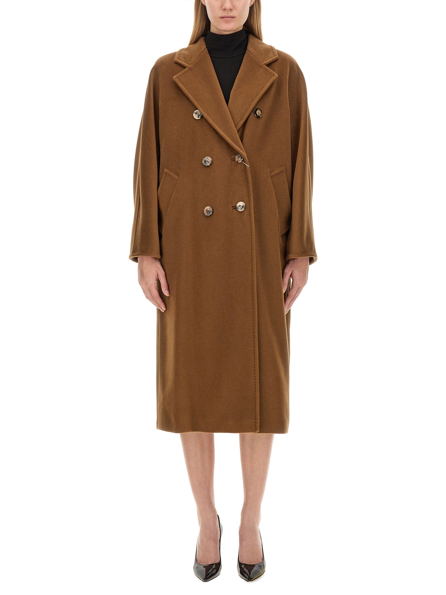 Shop Max Mara Coat "madame" In Buff