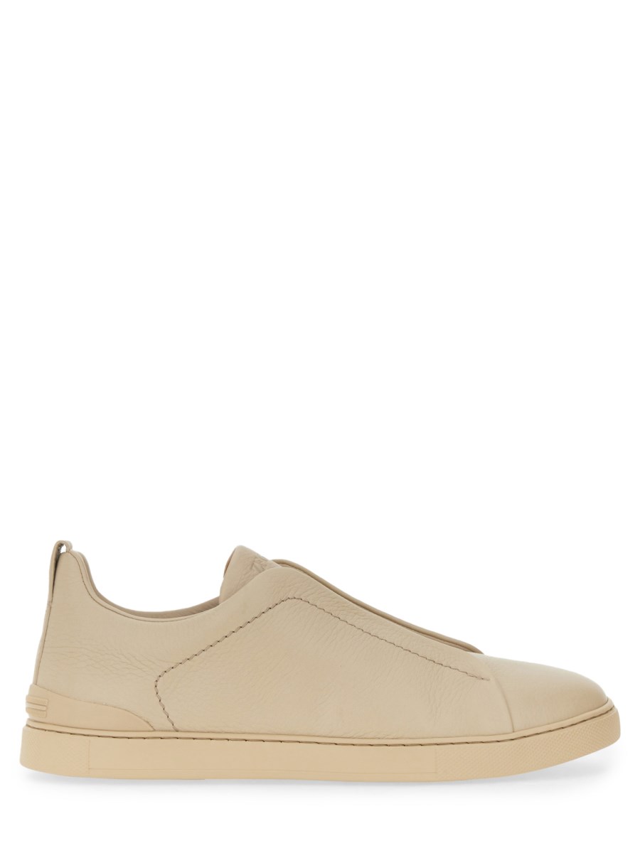 ZEGNA SNEAKER "TRIPLE STITCH" IN PELLE