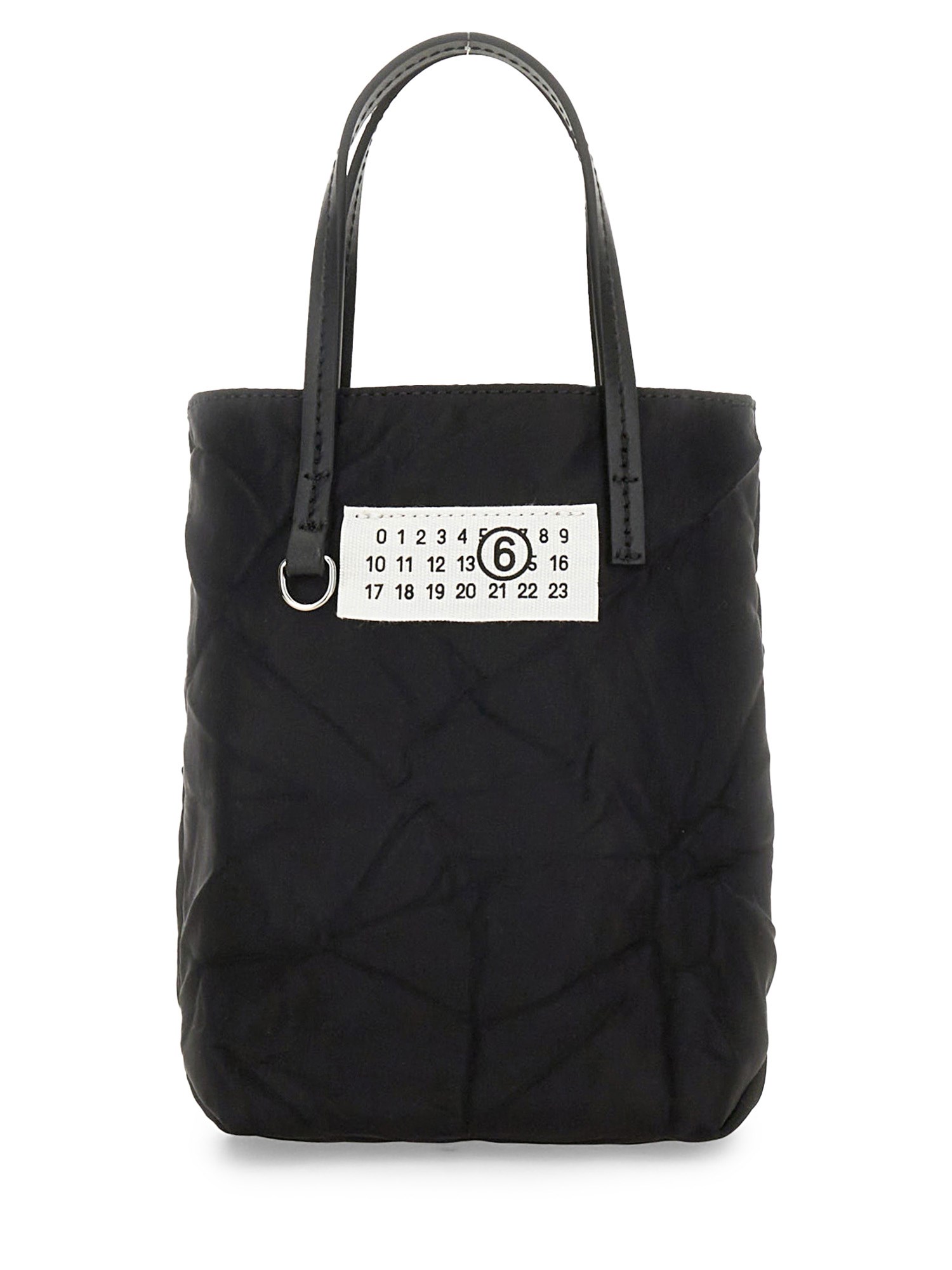 Shop Mm6 Maison Margiela Mini Shopping Bag In Black