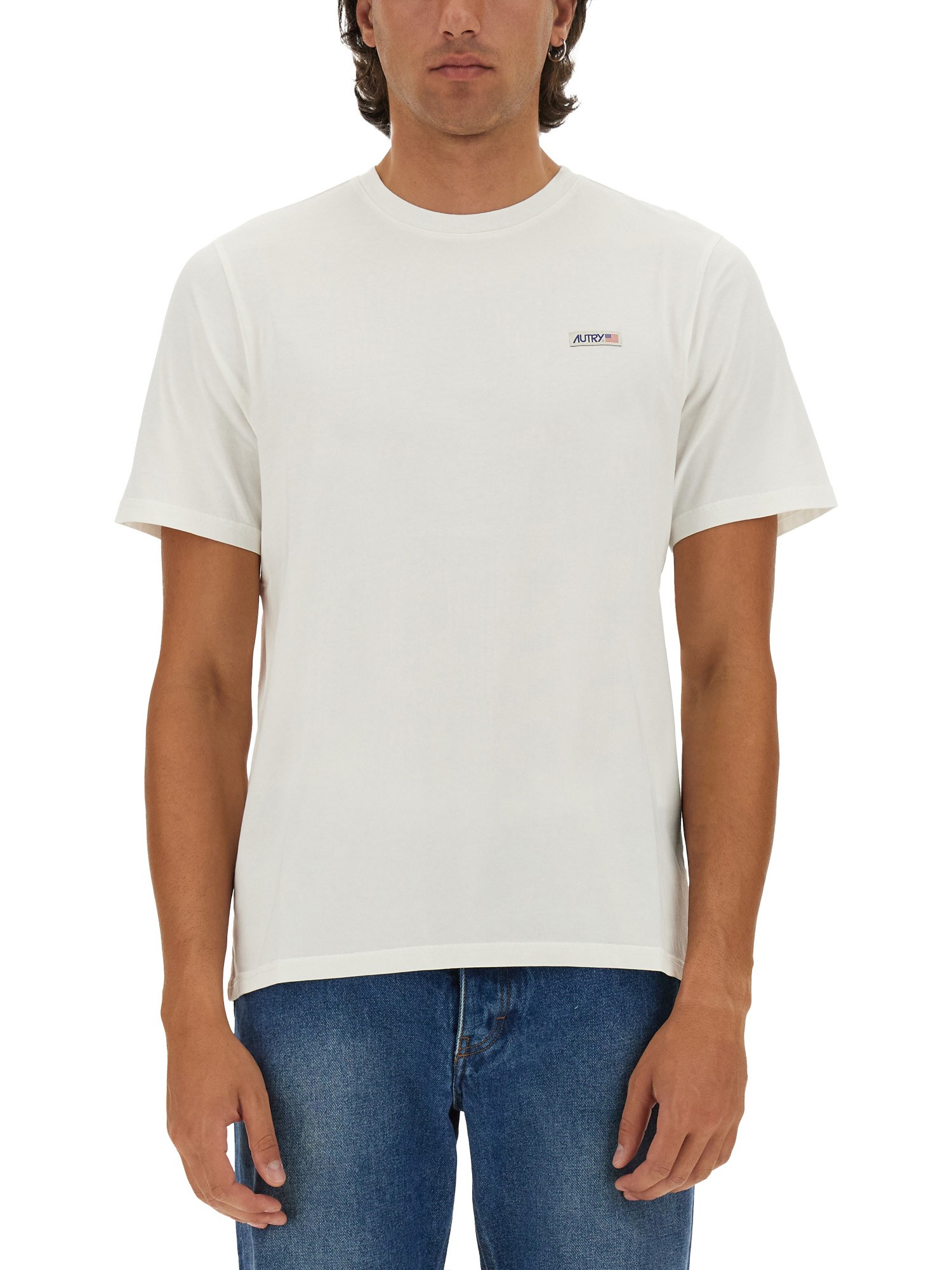 Shop Autry T-shirt With Logo In White