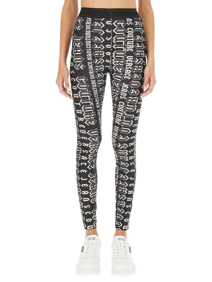 VERSACE JEANS COUTURE LEGGINGS CON STAMPA