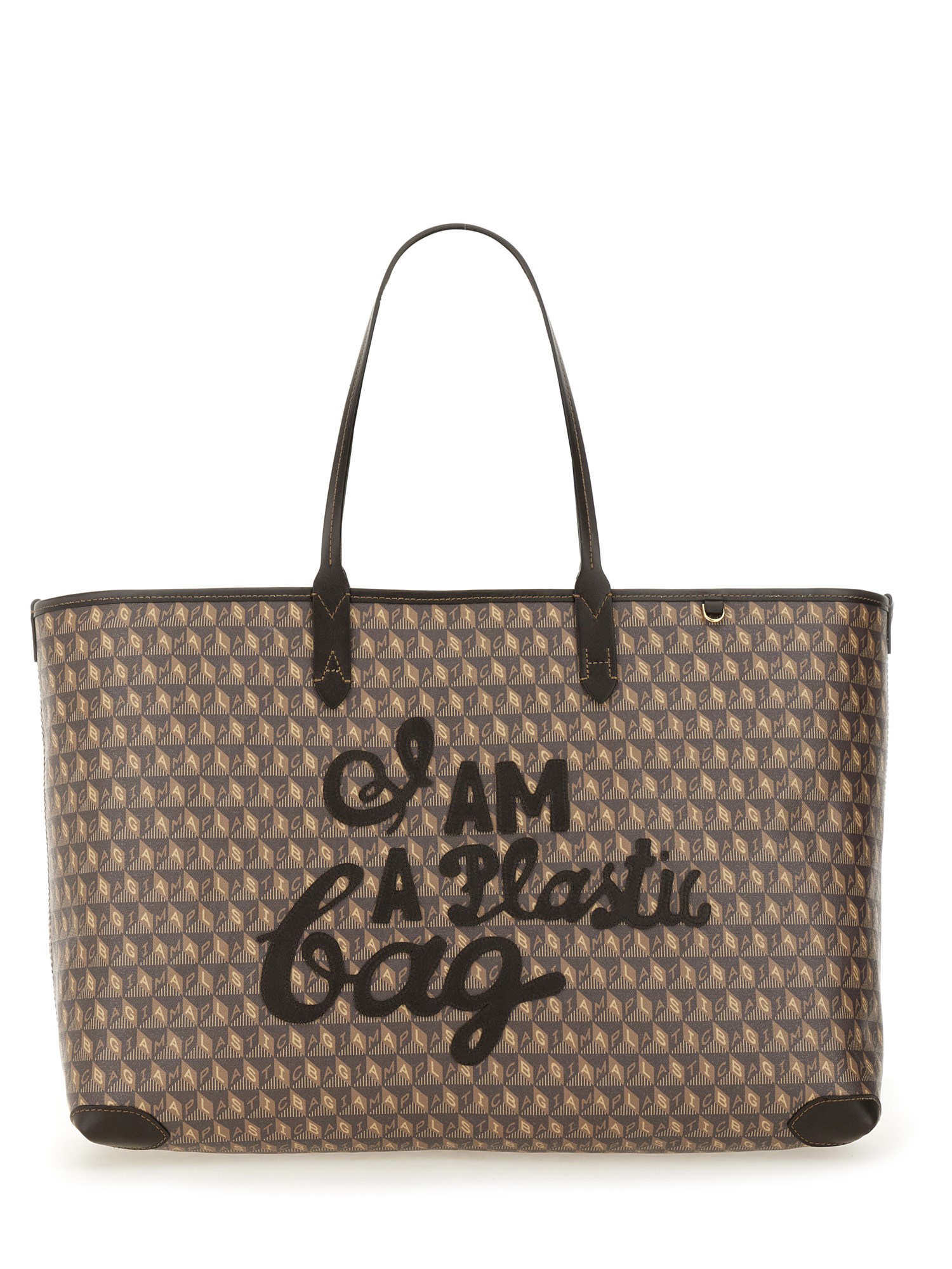 Shop Anya Hindmarch "i Am A Plastic Bag" Tote Bag In Brown