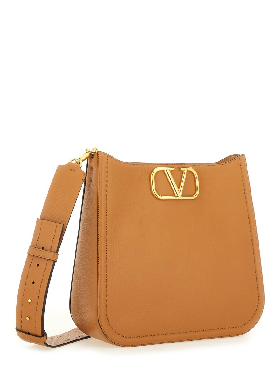 Valentino pebbled leather shoulder bag sale