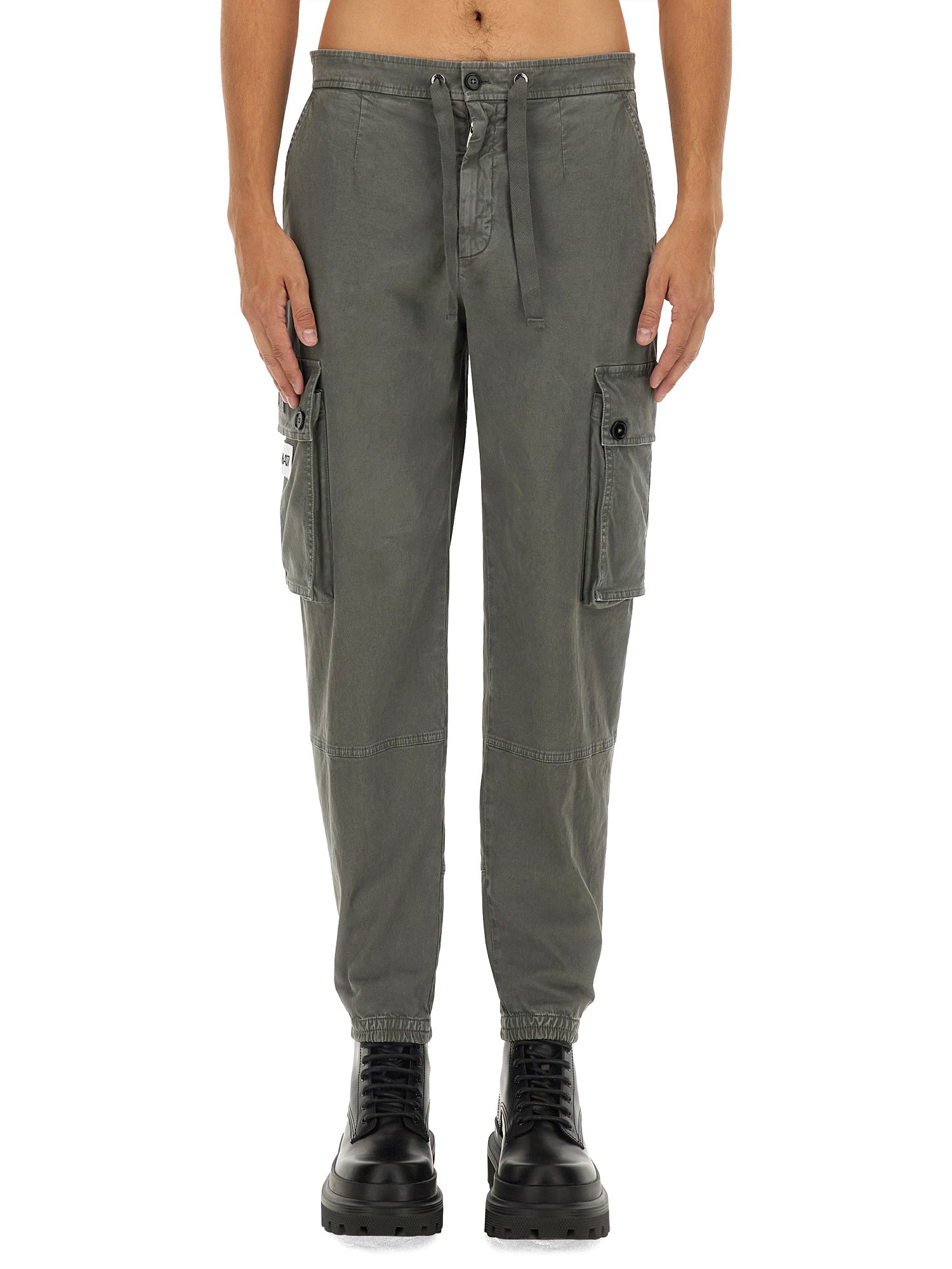 Shop Dolce & Gabbana Cargo Pants In Grey