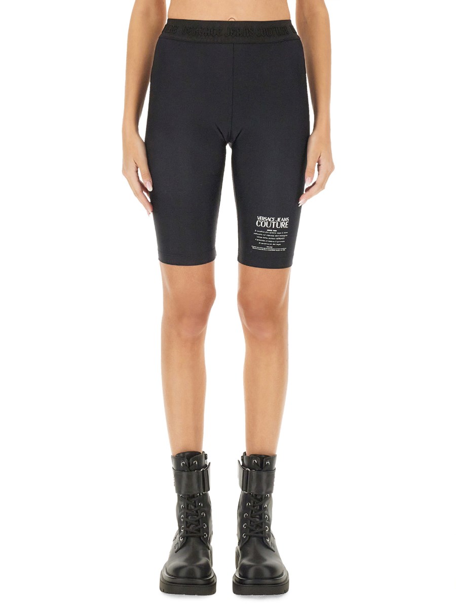 VERSACE JEANS COUTURE BERMUDA CICLISTA CON LOGO