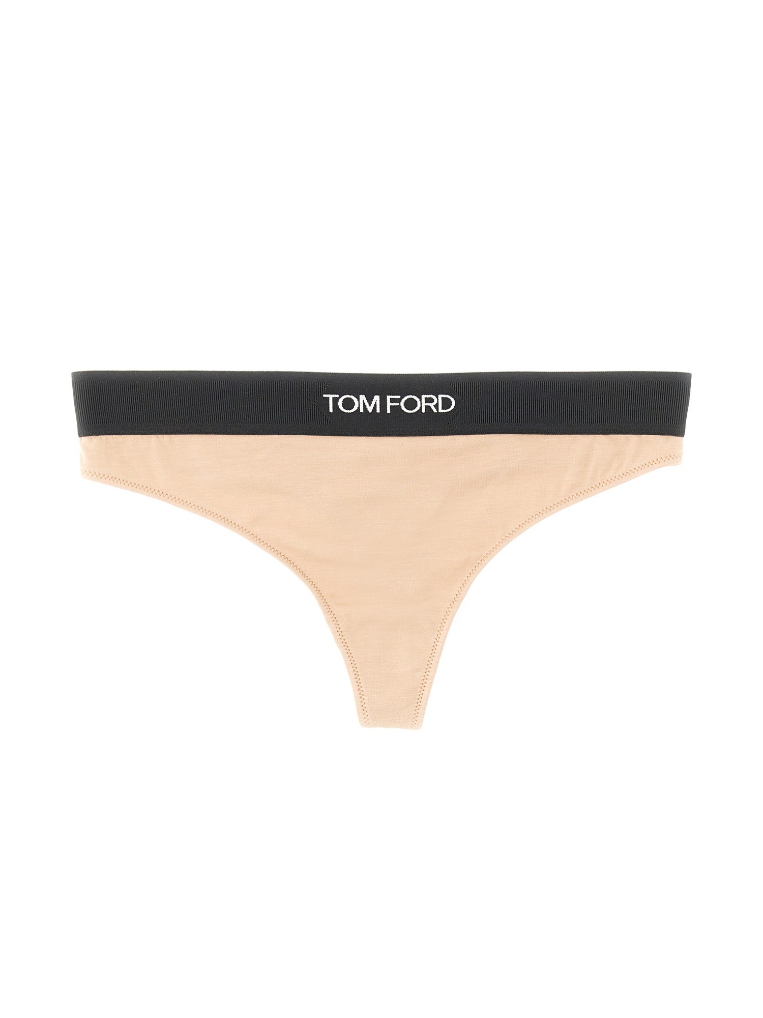 Shop Tom Ford Briefs With Logo In Nude