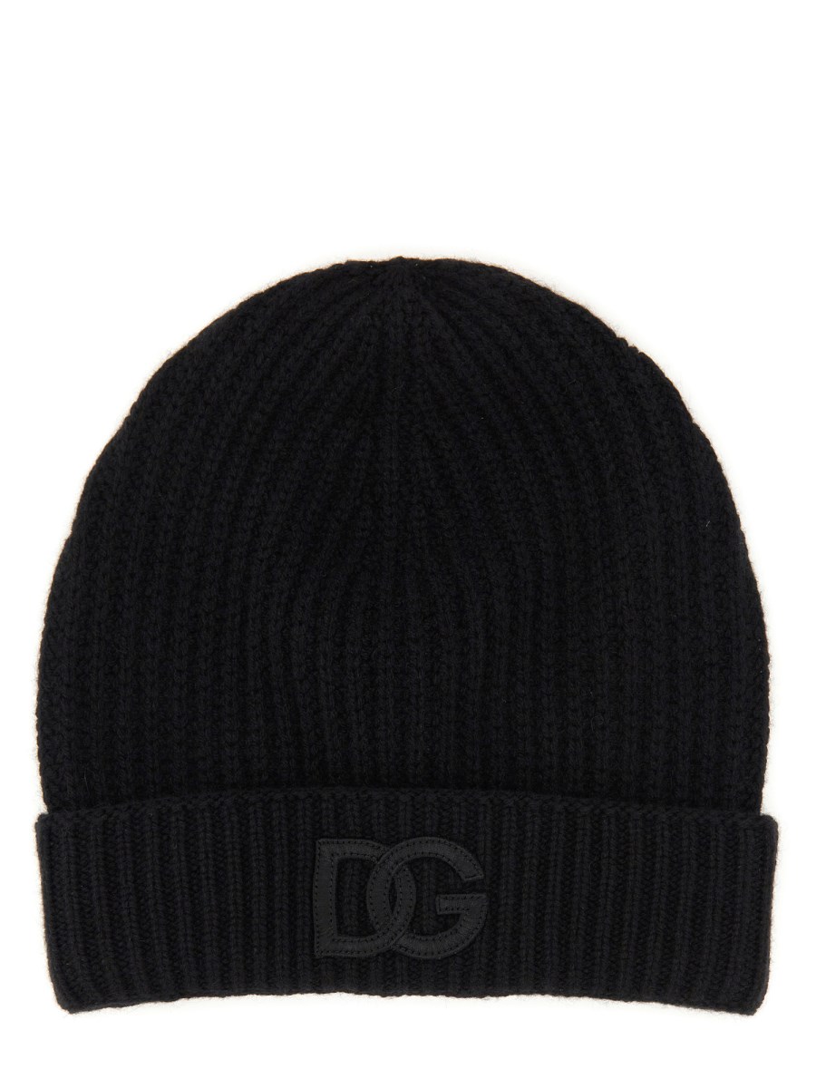 DOLCE & GABBANA CAPPELLO IN CASHMERE CON LOGO