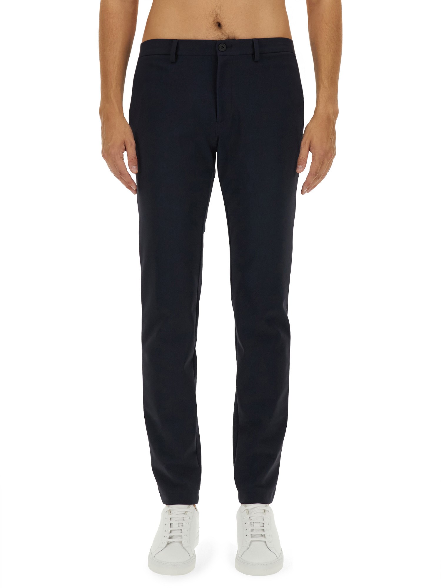 Shop Theory Straight Leg Pants In Blue