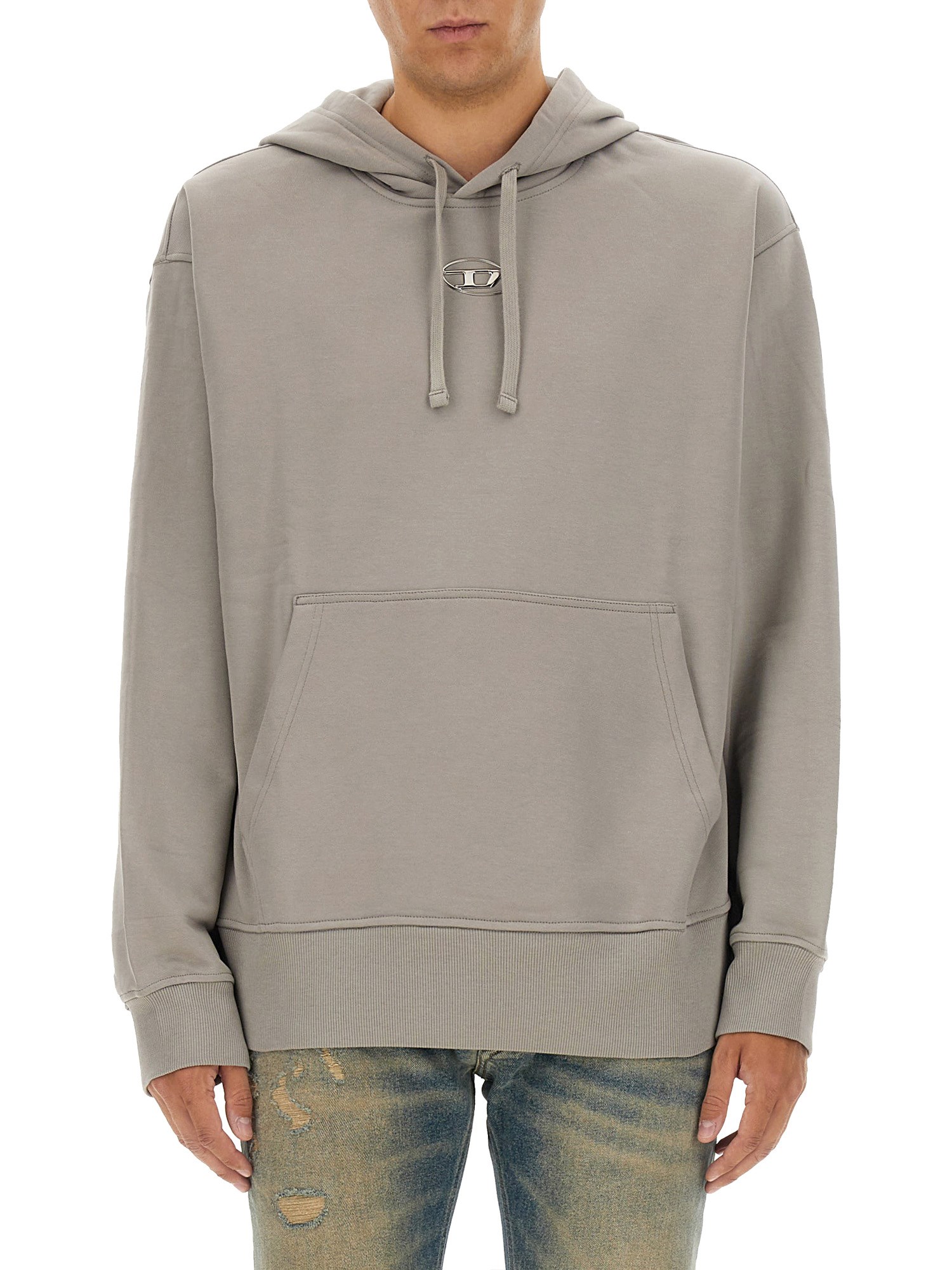 Shop Diesel "s-macs" Sweatshirt In Grey