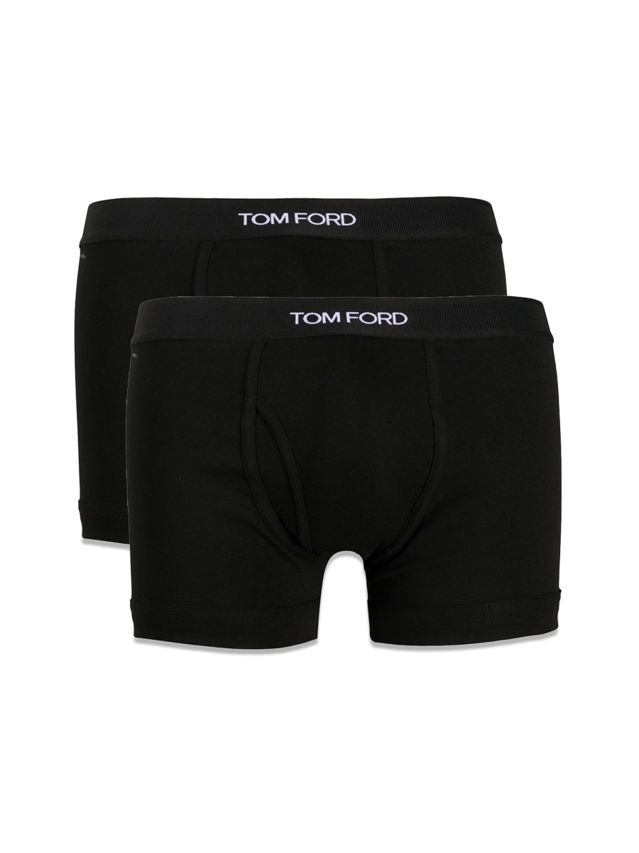 TOM FORD CONFENZIONE DA DUE BOXER IN COTONE CON LOGO